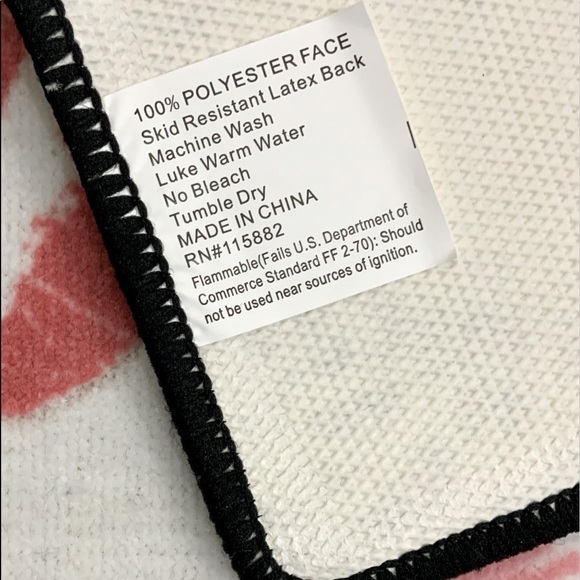 Fashion Girl Boss Animal Print Makeup Mat Rug 20 in X 32” White Pink Black Multi - Picture 5 of 16